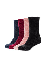 Damen Socken warm & cozy 4er Pack