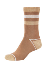 Damen Socken Lurex Leopard 4er Pack