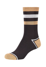 Damen Socken Lurex Leopard 4er Pack