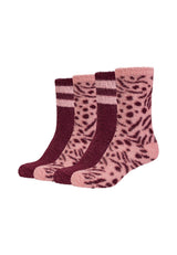 Damen Socken warm & cozy 4er Pack