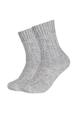 Unisex Socken cosy wool Rib 2er Pack
