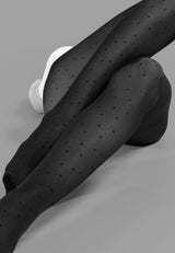 Feinstrumpfhose Dots mit recyceltem Polyester 40 DEN 1er Pack