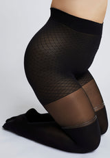Damen Feinstrumpfhose curvy overknee 70 DEN 1er Pack