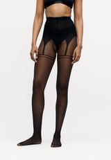 Damen Feinstrumpfhose fine seductive crotchless overknee 20 DEN 1er Pack