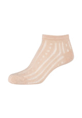Damen Sneakersocken ca-soft ajour Bio-Baumwolle 4er Pack