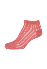 Damen Sneakersocken ca-soft ajour Bio-Baumwolle 4er Pack