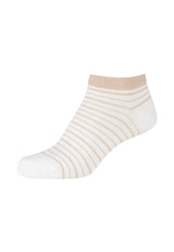 Damen Sneakersocken ca-soft striped Bio-Baumwolle 4er Pack