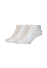 Damen Sneakersocken silky touch 4er Pack