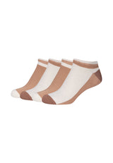 Damen Sneakersocken silky touch 4er Pack