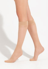 Damen Kniestrümpfe fine day to day 20 DEN 2er Pack