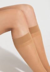Damen Kniestrümpfe fine day to day 20 DEN 2er Pack
