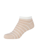Damen Sneakersocken ca-soft striped Bio-Baumwolle 4er Pack
