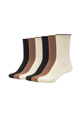 Damen Socken comfort Structured 6er Pack
