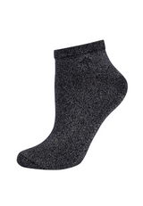 Damen Sneakersocken for your daily glam mit Lurex 2er Pack