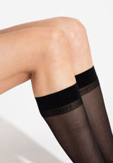 Damen Kniestrümpfe fine day to day 20 DEN 2er Pack