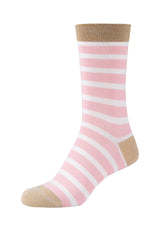 Damen Socken silky touch striped Lurex 4er Pack