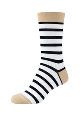 Damen Socken silky touch striped Lurex 4er Pack