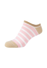 Damen Sneakersocken silky touch Striped Lurex 4er Pack