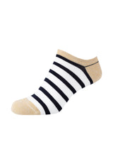 Damen Sneakersocken silky touch Striped Lurex 4er Pack