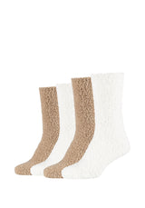 Socken mit Recycled Polyester Cosy 4er Pack - Socken - camano - ONSKINERY - AW 21, bündchen:gerippt, feature:Cozy, Lieferfrist: 3-5 Werktage, Lieferzeit: 3-5 Werktage, muster:Uni, nachhaltigkeit:recycled Polyester, optik:glatt, pack:4er Pack, sohle:Normal, trageanlass:Casual/Everyday, trageanlass:Homewear, Women
