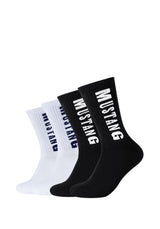 Tennis-Socken mit Bio-Baumwolle 4er Pack - Socken - Mustang - ONSKINERY - Lieferzeit: 3-5 Werktage, material:Baumwollmischung, Men, nachhaltig, nachhaltigkeit:organic cotton, pack:4er Pack, Socken, trageanlass:Casual/Everyday
