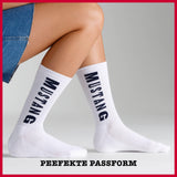 Tennis-Socken mit Bio-Baumwolle 4er Pack - Socken - Mustang - ONSKINERY - Lieferzeit: 3-5 Werktage, material:Baumwollmischung, Men, nachhaltig, nachhaltigkeit:organic cotton, pack:4er Pack, Socken, trageanlass:Casual/Everyday