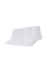 Kurzsocken mit Bio-Baumwolle 6er Pack - Kurzsocken - Mustang - ONSKINERY - bündchen:gerippt, Lieferzeit: 3-5 Werktage, material:Baumwollmischung, muster:Uni, nachhaltig, nachhaltigkeit:organic cotton, optik:glatt, pack:6er Pack, Sneakersocken, sohle:Normal, trageanlass:Casual/Everyday, trageanlass:Lässig, woman, Women