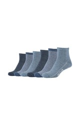 Kurzsocken mit Bio-Baumwolle 6er Pack - Kurzsocken - Mustang - ONSKINERY - bündchen:gerippt, Lieferzeit: 3-5 Werktage, material:Baumwollmischung, muster:Uni, nachhaltig, nachhaltigkeit:organic cotton, optik:glatt, pack:6er Pack, Sneakersocken, sohle:Normal, trageanlass:Casual/Everyday, trageanlass:Lässig, woman, Women