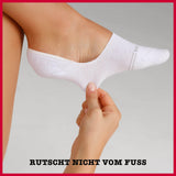 Füßlinge invisible mit Bio-Baumwolle 4er Pack - Füßlinge - Mustang - ONSKINERY - bündchen:gerippt, Füßlinge, Lieferzeit: 3-5 Werktage, material:Baumwollmischung, muster:Uni, nachhaltig, nachhaltigkeit:organic cotton, optik:glatt, pack:4er Pack, sohle:Normal, summer, trageanlass:Casual/Everyday, trageanlass:Lässig, Woman, Women