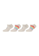Kinder Sneakersocken silky touch 4er Pack