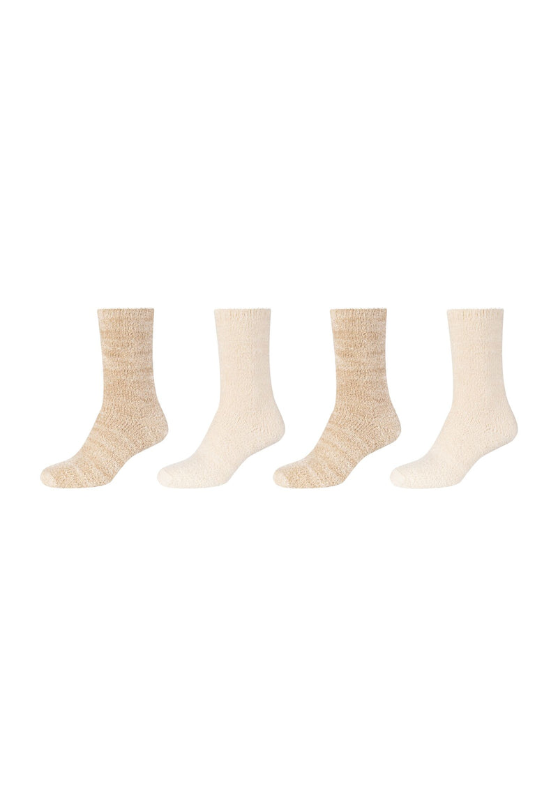 Damen Socken warm & cozy 4er Pack