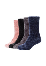 Damen Socken warm & cozy 4er Pack