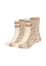Damen Socken warm & cozy 4er Pack