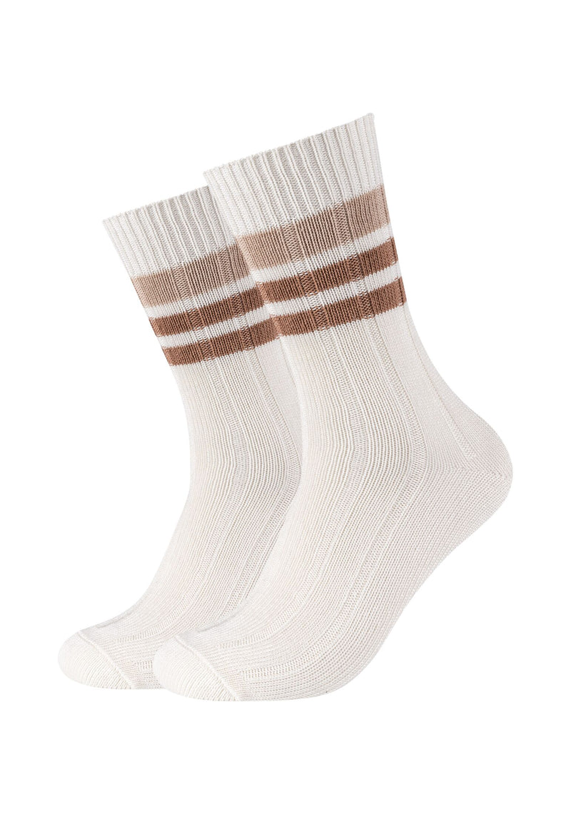 Unisex Socken warm & cozy Bamboo Striped Boot 2er Pack