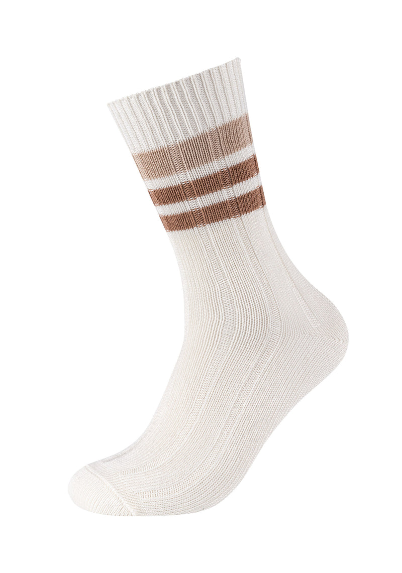 Unisex Socken warm & cozy Bamboo Striped Boot 2er Pack
