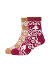 Damen Kurzsocken warm & cozy 2er Pack