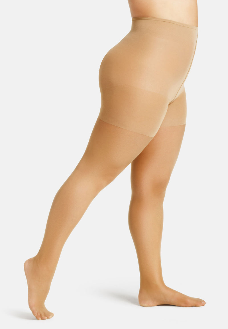 Feinstrumpfhose Women Curvy Tights 20 DEN matt 2er Pack