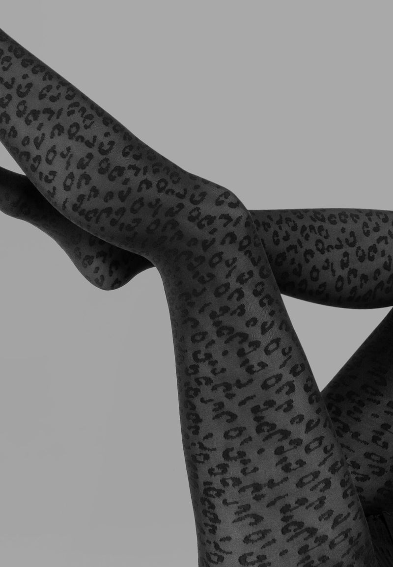 Feinstrumpfhose Leoparden-Muster 50 DEN 1er Pack
