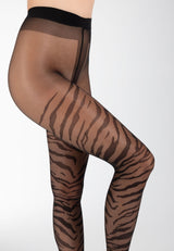 Damen Strumpfhose fine fashion animal print 20 DEN 2er Pack