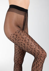 Damen Strumpfhose fine fashion animal print 20 DEN 2er Pack