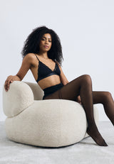 Damen Feinstrumpfhose fine seductive crotchless overknee 20 DEN 1er Pack