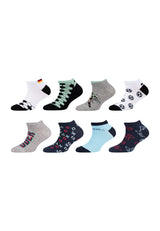 Kinder Sneakersocken ca-soft motiv 8er Pack