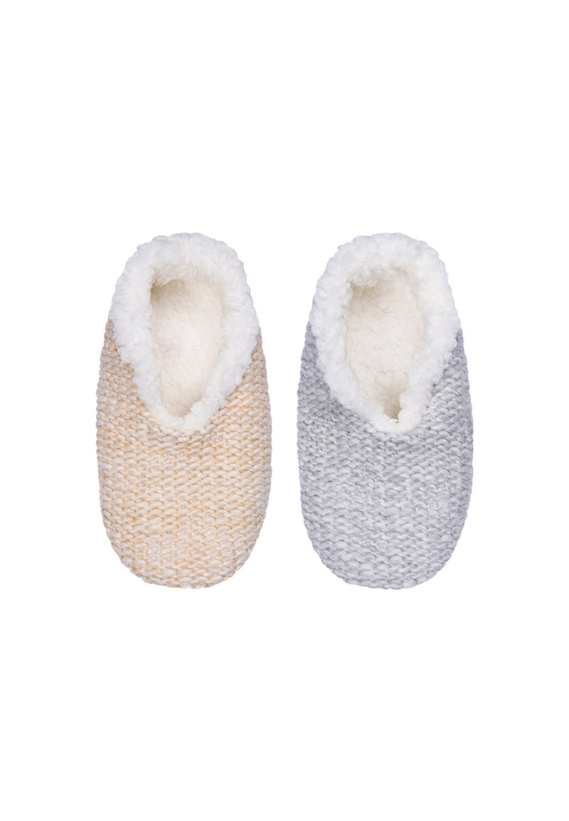 Damen ABS-Slipper warm & cozy 2er Pack
