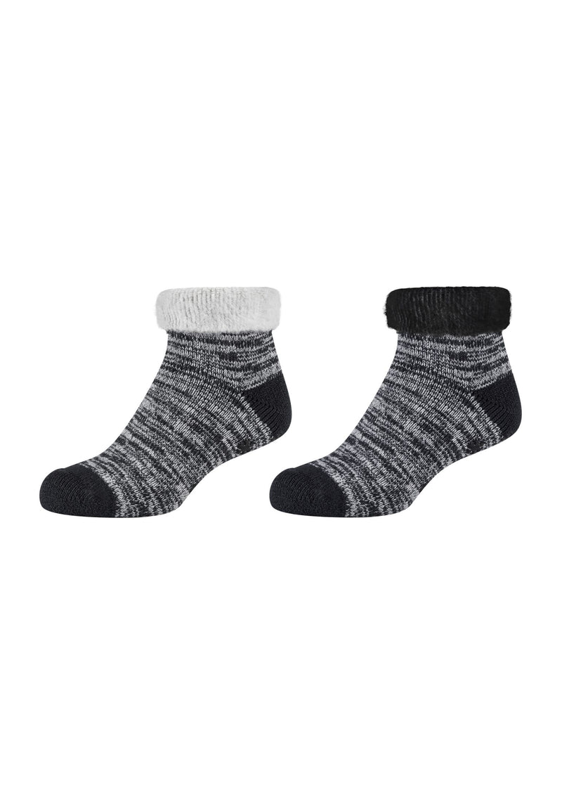 Damen Kurzsocken warm & cozy 2er Pack