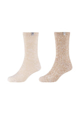 Socken warm & cozy Lurex 4er Pack