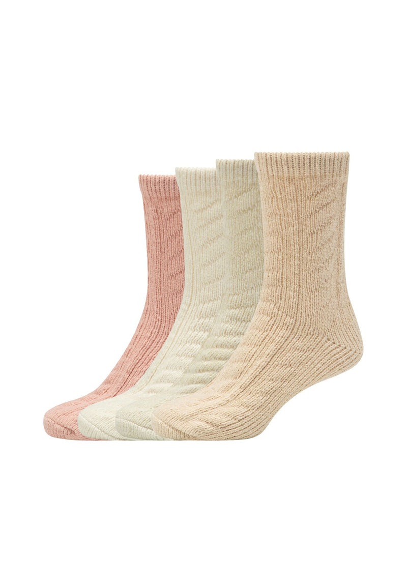 Damen Socken Cosy Cable Knit 4er Pack