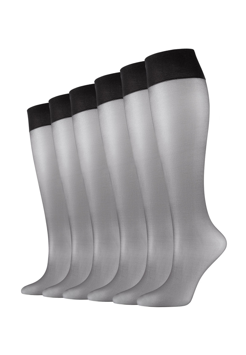 Feinkniestrümpfe 3D premium Natural 20DEN 6er Pack