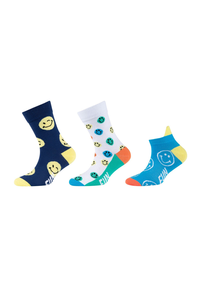 Kinder Socken und Sneakersocken motifs 3er Pack in Box