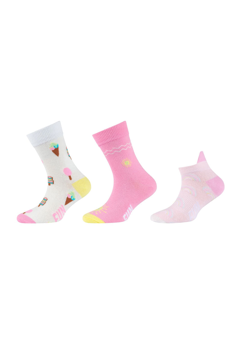 Kinder Socken und Sneakersocken motifs 3er Pack in Box