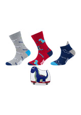 Kinder Socken und Sneakersocken motifs 3er Pack in Box